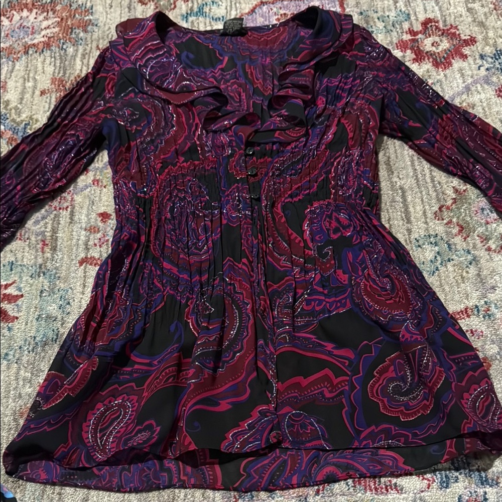 Paisley Long Sleeve Blouse